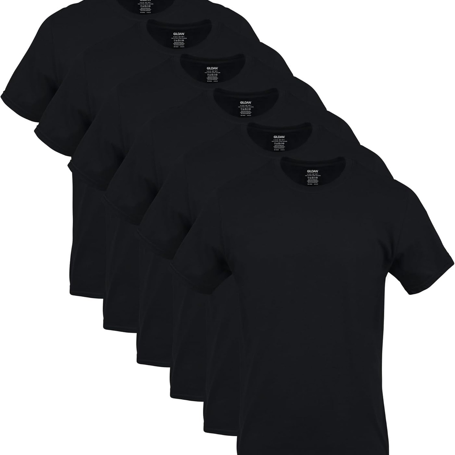Gildan Men's Crew T-Shirts, Multipack, Style G1100, Heavy Cotton 5.3oz, Assorted Colors